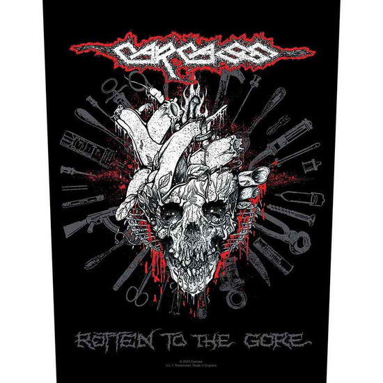 Carcass Back Patch: Rotten To The Gore - Carcass - Mercancía -  - 5056365724681 - 