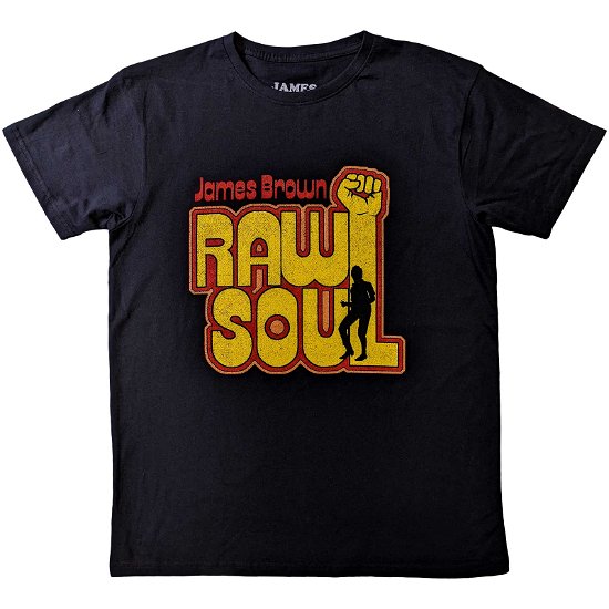 James Brown Unisex T-Shirt: Raw Soul - James Brown - Koopwaar -  - 5056737204681 - 