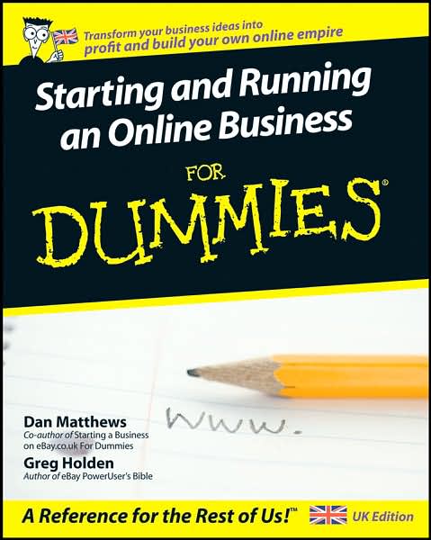 Cover for Greg Holden · Starting and running an online business for dummies (Paperback Book) (2007)