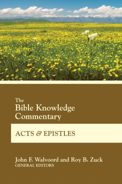 Cover for John F Walvoord · Bible Knowledge Commentary ACT (Paperback Book) (2018)