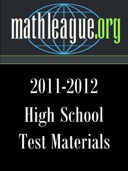 Cover for Tim Sanders · High School Test Materials 2011-2012 (Pocketbok) (2012)