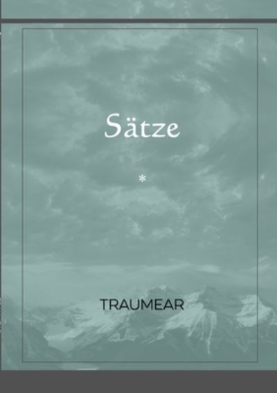 Cover for Traumear · Sätze (Bok) (2022)