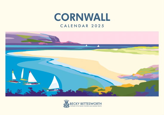 Cover for Carousel Calendars · Cornwall, Becky Bettesworth A4 Calendar 2025 (Paperback Book) (2024)