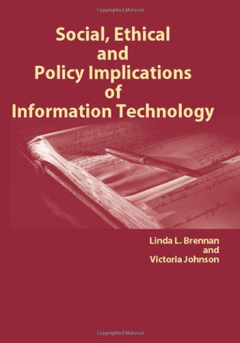 Cover for Victoria Johnson · Social, Ethical and Policy Implications of Information Technology (Hardcover Book) (2003)