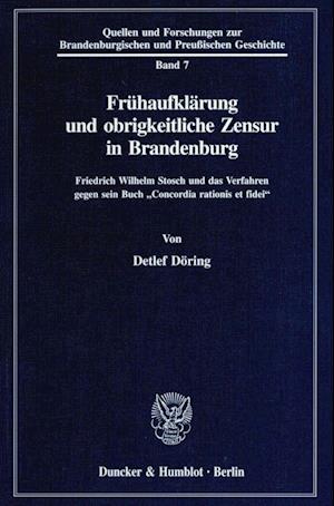 Cover for Döring · Frühaufklärung und obrigkeitlich (Book) (1995)