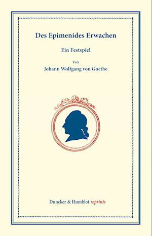 Cover for Johann Wolfgang von Goethe · Des Epimenides Erwachen (Book) (2022)