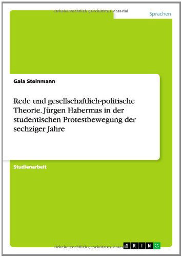 Cover for Steinmann · Rede und gesellschaftlich-pol (Paperback Book) [German edition] (2013)