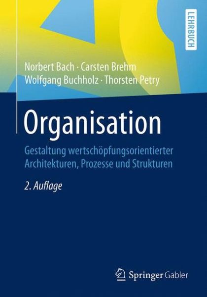 Cover for Norbert Bach · Organisation (Book) (2017)