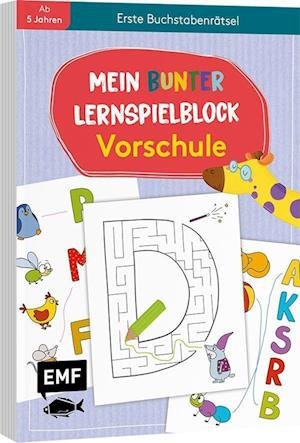 Cover for Sandy Thißen · Mein bunter Lernspielblock - Vorschule: Erste Buchstabenrätsel (Paperback Book) (2022)