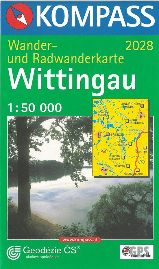 Cover for Mair-Dumont / Kompass · Wittingau (Trebon), Kompass Wander- u. Radwanderkarte 2028 (Book)