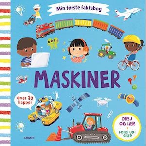 Cover for . · Min første faktabog: maskiner (Papbog) [1. udgave] (2024)