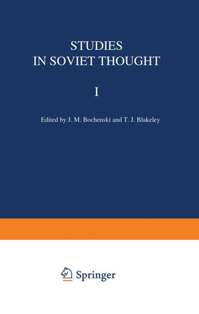 Cover for J M Bochenski · Studies in Soviet Thought - Sovietica (Paperback Book) [Softcover reprint of the original 1st ed. 1961 edition] (2011)
