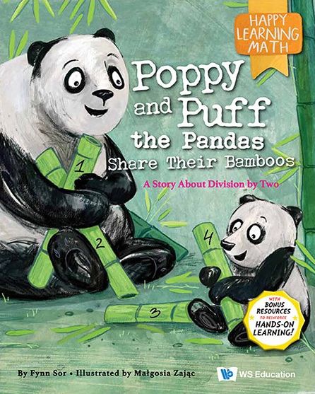 Cover for Sor, Fynn (-) · Poppy And Puff The Pandas Share Their Bamboos: A Story About Division By Two - Happy Learning Math Series (Paperback Book) (2022)