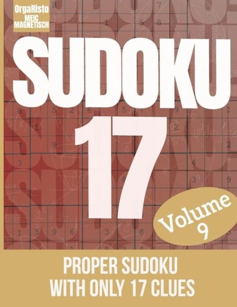 Cover for Orgaristo · Sudoku 17 volume 9 (Pocketbok) (2021)