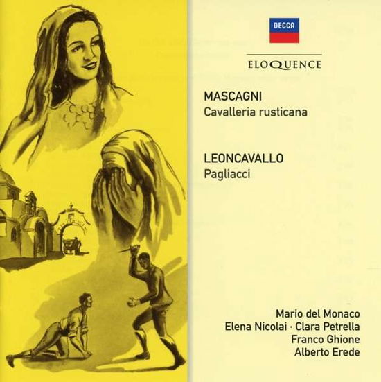 Cover for Del Monaco,mario / Ghione,franco / Erede,alberto · Mascagni: Cavalleria / Leoncavallo: Pagliacci (CD) (2015)