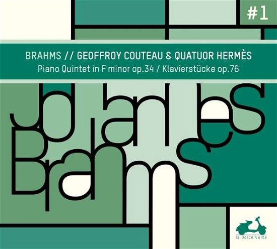 Cover for Geoffroy Couteau / Quatuor Hermes · Brahms: Piano Quintet In F Minor. Op. 34 &amp; Klavierstucke. Op. 76 (CD) (2019)