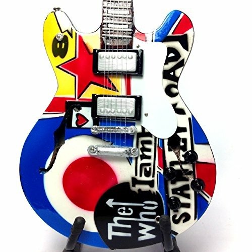 Mini Chitarra Da Collezione Replica In Legno - The Who - Tribute - The Who - Annen - Music Legends Collection - 8991001026682 - 