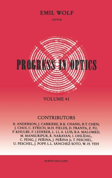 Cover for Emil Wolf · Progress in Optics - Progress in Optics (Hardcover Book) (2000)