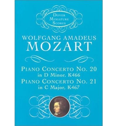 Cover for Music Scores · Piano Concerto No. 20, K466, and Piano Concerto No. 21, K467 (Dover Miniature Music Scores) (Pocketbok) (1999)