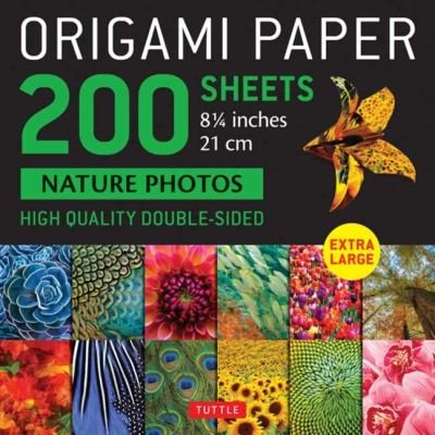 Origami Paper 200 sheets Nature Photos 8 1/4" (21 cm): Double-Sided Origami Sheets Printed with 12 Photographs (Instructions for 6 Projects Included) - Tuttle Studio - Boeken - Tuttle Publishing - 9780804853682 - 2 maart 2021