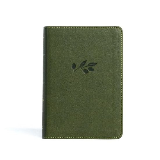 Cover for Holman Bible Holman Bible Staff · KJV Large Print Compact Reference Bible, Olive LeatherTouch (Book) (2023)
