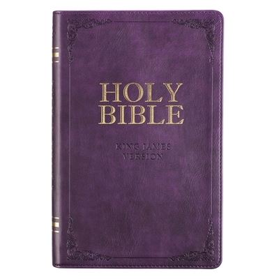 Cover for Purple Faux Leather King James Version Deluxe Gift Bible with Thumb Index (Book) (2020)