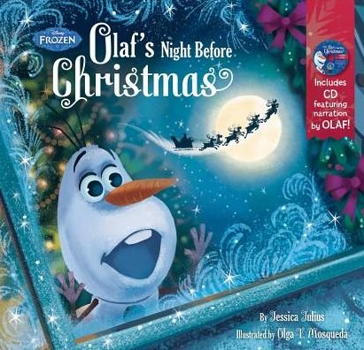 Cover for Disney Book Group · Frozen Olaf's Night Before Christmas Book &amp; CD (Innbunden bok) (2015)