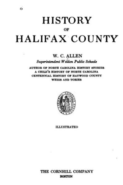 Cover for W C Allen · History of Halifax County (Paperback Bog) (2016)