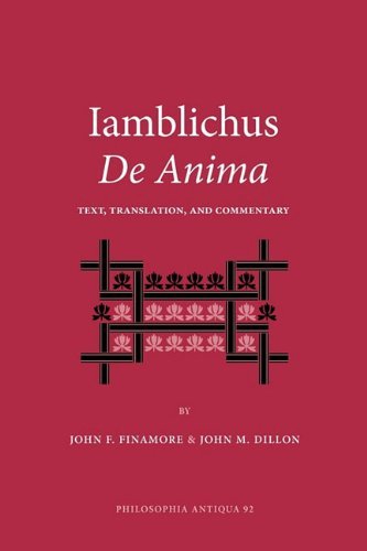 Cover for Iamblichus · Iamblichus De Anima: Text, Translation, and Commentary (Philosophis Antiqua) (Paperback Bog) (2002)