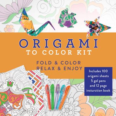 Cover for Publications International Ltd · Origami to Color Kit (Hardcover Book) (2021)