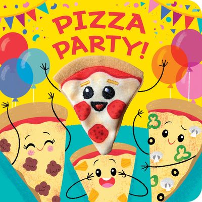 Cover for Brick Puffinton · Pizza Party! (Board book) (2021)