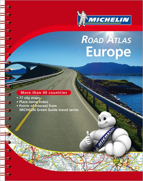 Michelin Europe Tourist And Motoring Atlas A4 Spiral Tourist   9782067173682 