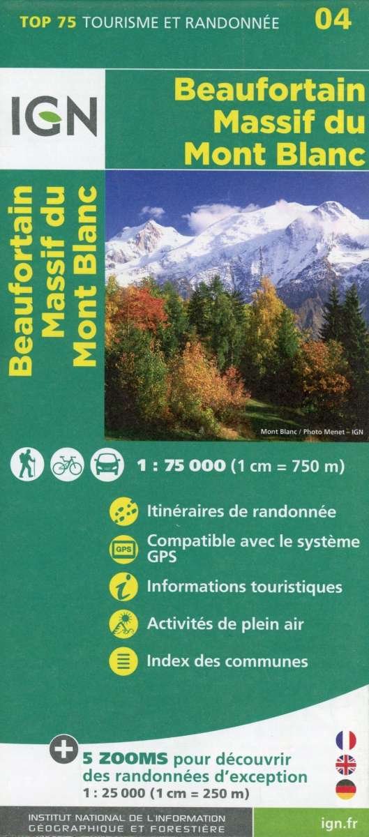 Cover for Ign · IGN TOP75: Beaufortain Massif du Mont Blanc (Tryksag) (2015)