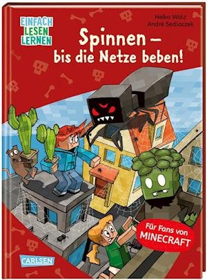 Cover for Heiko Wolz · Lesenlernen mit Spaß  Minecraft 8: Spinnen  bis die Netze beben! (Buch) (2023)
