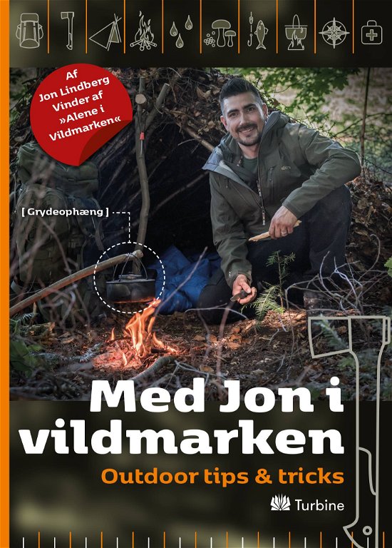 Cover for Jon Lindberg og Kasper Tveden · Med Jon i Vildmarken (Sewn Spine Book) [1st edition] (2017)