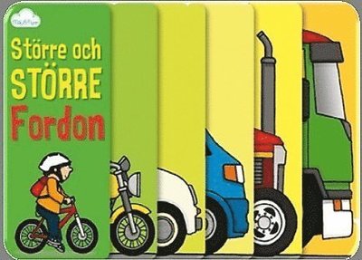 Cover for Moira Butterfield · Större och större: Större och större fordon (Board book) (2016)