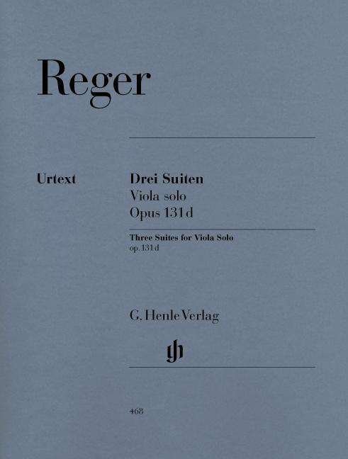 Cover for Reger · Drei Suiten op.131 d,Viola.HN468 (Bog) (2018)