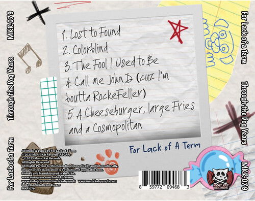 Cover for For Lack Of A Term · Through The Dog Years (CD) (2023)