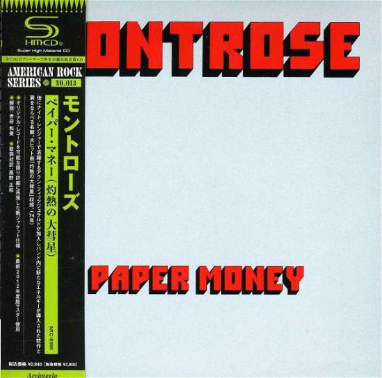 Cover for Montrose · Paper Money (CD) [Japan Import edition] (2012)