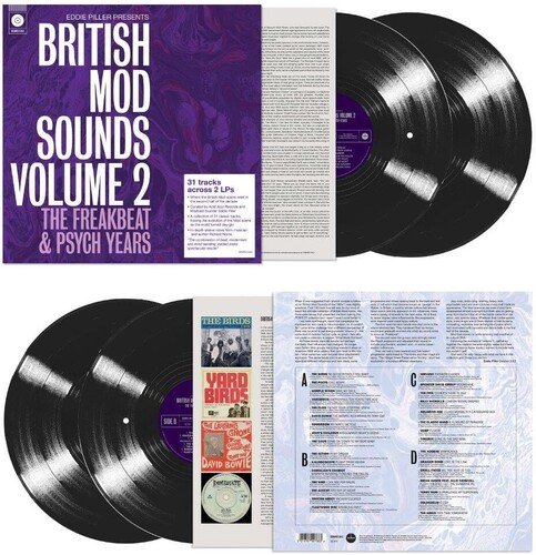 Eddie Piller Presents - British Mod Sounds Of The 1960s Volume 2: The Freakbeat & Psych Years - Eddie Piller Brit Mod Sound Vol 2 - Musiikki - DEMON RECORDS CURATED COMPILATION - 5014797907683 - perjantai 17. helmikuuta 2023