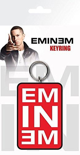 Eminem Keychain: Red Logo (Enamel In-Fill) - Eminem - Merchandise -  - 5028486273683 - 7. februar 2019