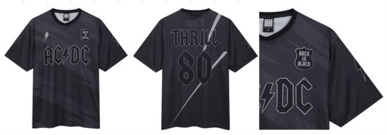 AC/DC Back In Black Rock FC Football Shirt Small - AC/DC - Produtos - AMPLIFIED - 5054488933683 - 13 de julho de 2024