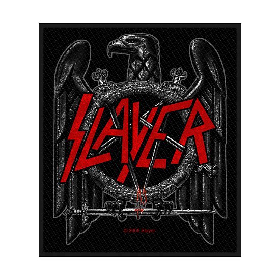 Slayer Standard Woven Patch: Black Eagle - Slayer - Merchandise - PHD - 5055339713683 - 19. august 2019