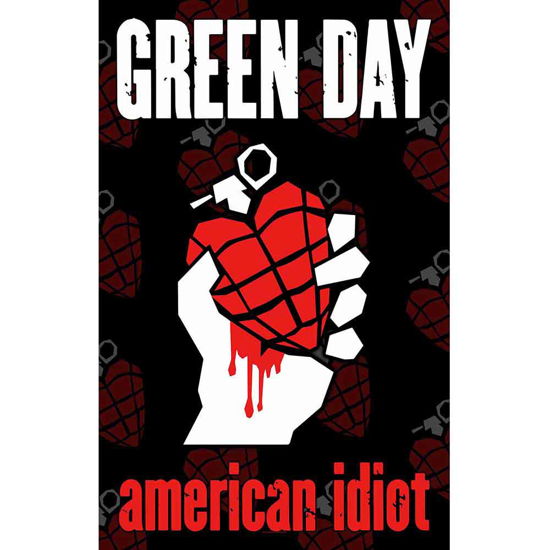 Green Day Textile Poster: American Idiot - Green Day - Marchandise -  - 5056365717683 - 