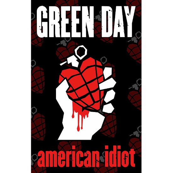 Green Day Textile Poster: American Idiot - Green Day - Merchandise -  - 5056365717683 - 