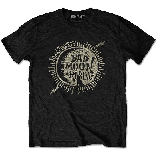 Cover for John Fogerty · John Fogerty Unisex T-Shirt: Bad Moon Wolf (T-shirt) [size S] [Black - Unisex edition]