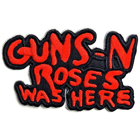 Cover for Guns N Roses · Guns N' Roses Standard Woven Patch: Cut Out Was Here (Patch)