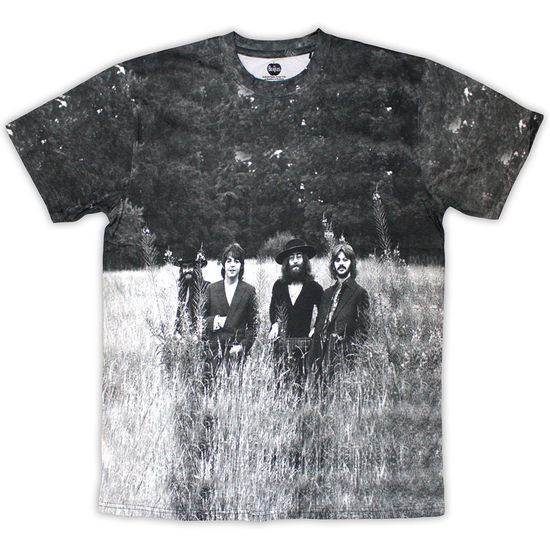 Cover for The Beatles · The Beatles Unisex T-Shirt: Tittenhurst Park Field (White) (All Over Print) (T-shirt) [size S] (2025)