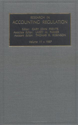 Cover for Previts · Research in Accounting Regulation - Research in Accounting Regulation S. (Hardcover Book) (1997)