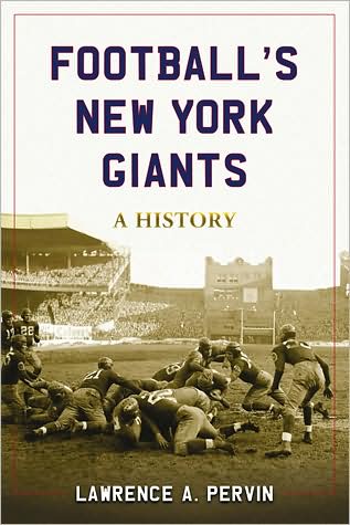 Cover for Lawrence A. Pervin · Football's New York Giants: A History (Taschenbuch) (2009)